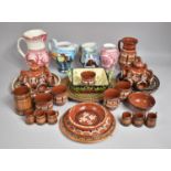 A Collection of Various Continental Jugs, Plates, Cups etc