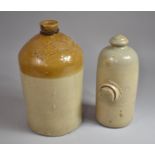 A Vintage Stoneware Hot Water Bottle Together a Brewers Jar Impressed for Sandbrook of Market