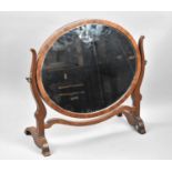 An Oval Swing Dressing Table Mirror, 45cm wide