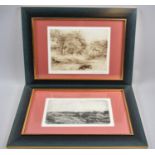 Two Framed Prints After Jean Muir Clarke, 25x15cm