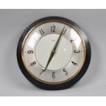 A Mid 20th Century Circular Wall Clock by Metamec with Battery Movement, 22cm Diameter