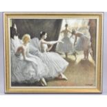 A Framed Dame Laura Knight Print, "The Ballet", 50x39cm