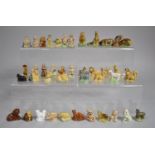 A Collection of Wade Whimsies, Nursery Rhyme Figures, Dinosaurs and Animals