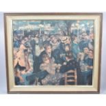 A French Renoir Print, Bal Du Moulin De La Galette, 60x50cm