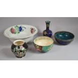 A Mid 20th Century Collection of Various Decorative Bowls, Toilet Bowl etc Varying Condition Issues
