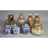 A Collection of Various Oriental Ceramics to Include Vases, Ginger Jars etc