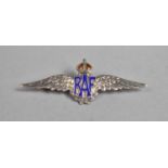 A Silver and Enamel RAF Sweetheart Brooch