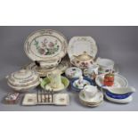 A Collection of Various Ceramics to Include Portmeirion Botanic Garden, Evesham, Indian Tree etc