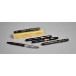 A Collection of Vintage Pens to Include Conway Stewart no.27 with 14ct Gold Nib, Boxed National