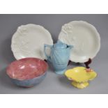 A Collection of Various Ceramics to include Royal Winton Shaped Shallow Bowl on Stand Decorated in