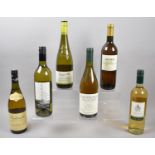 A Collection of Six Bottles of Mixed White Wines