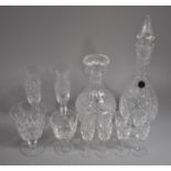 A Collection of Various Stuart Glassware to include Decanters, Champagne Flutes, Liqueurs Etc