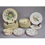 A Collection of Various Grindley Floral Decorated Tea Wares together with Decorative Fish Plates etc