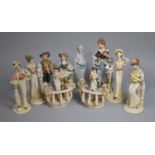 A Collection of Continental Figural Ornaments etc