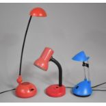 A Collection of Three Reading Lamps