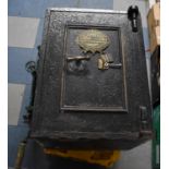 A Vintage Fire Proof Safe with Two Keys by J Grove, Defiance Safe Works, Birmingham, Complete with