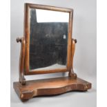 A Late 19th/Early 20th Century Swing Dressing Table Mirror on Serpentine Plinth Base, 46cm Wide