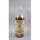 A Bells 4.5lt Bottle Containing Large Quantity of British Coinage