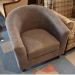 A Modern Upholstered Tub Armchair