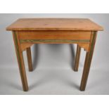A Late Victorian/Edwardian Pitch Pine Side Table, 84cm x 45cm