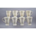 A Set of Eight Creamware Mugs