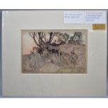 A Mounted but Unframed Edwardian Print by Arthur Rackham, from a Midsummer Night's Dream, "How