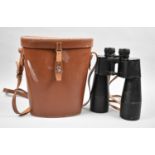 A Pair of Leather Cased 20x60 Binoculars by Dollond of London