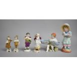 A Collection of Continental Porcelain and Bisque Figures, Varying Condition Issues