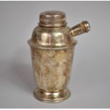 An Early 20th Century Silver Plated Cocktail Shaker, 18cm high