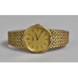 A Ladies Longines Vermeil Silver Vintage Wrist Watch Stamped to Back 18714850, Diamond Markers to