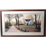 A Framed American Print, Broken Silence by W Saunders, Limited Edition 21/500, 81x40cm