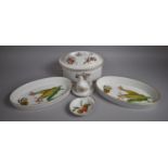 A Collection of Various Royal Worcester Oven to table Dinnerwares to comprise Two Oval Evesham