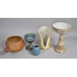 A Collection of Studio Pottery to Include Winchcombe Dish etc