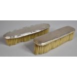 Two Silver Mounted Dressing Table Hair Brushes