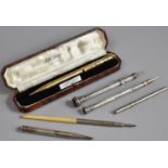 A Collection of Vintage Pens and Pencils to Include Eversharp Gold Filled Propelling Pencil in