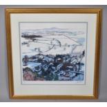 A Framed Limited Edition Print, "The Wrekin from Grinshill" By Francis Carr, 5/100, 31x29cm