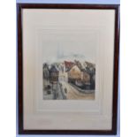 A Framed Coloured Etching Signed in Pencil E H Barlow, Lower Right