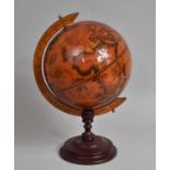A Reproduction Model of an 18th Century Globe by Blaeuw, 38cm high