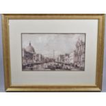 A Framed Visentini Print, Views of Canaletto, 39x23cm