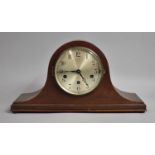 A Mid 20th Century Mahogany Cased Westminster Chime Mantle Clock, 43cm wide