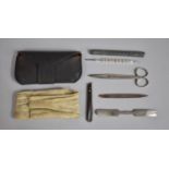 An Early 20th Century German Surgeons Field Kit Housed in Leather Wallet and Fitted Canvas Store for