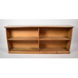 A Mid 20th Century Oak Two Shelf Bookcase, 160cm wide