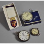 A Collection of Watches to Include Stopwatch (Working Order), Silver Cased Pocket Watch and Silver