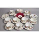 A Collection of Various Coalport Teawares to Comprise Cups, Saucers, Side Plates, Cabinet Cups and