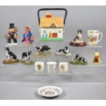 A Collection of Ceramics to Include Border Collie Ornaments, Goebel Sweep, Royal Doulton Winnie
