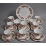 A Colclough Floral Decorated Tea Set to comprise Tea Cups, Saucers, Eight Side Plates, Two Side