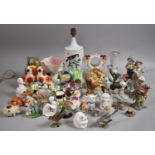 A Collection of Various Figual and Animal Ornaments to comprise Coalport Hedgehog (AF) Beswick