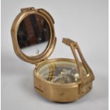 A Reproduction Brass Prismatic Compass as was made by Stanley of London