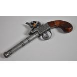 A Spanish Replica Flintlock Pistol with Madera Wood Handle