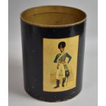 A Mid 20th Century Cylindrical Waste Paper Bin with Militaria Decoration, 17th Light Dragoons 1810